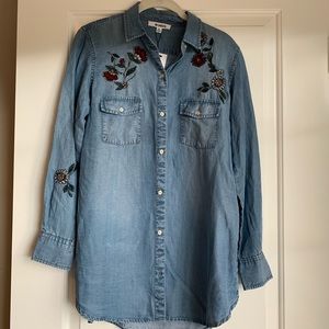 BB Dakota Embroidered Chambray Shirt